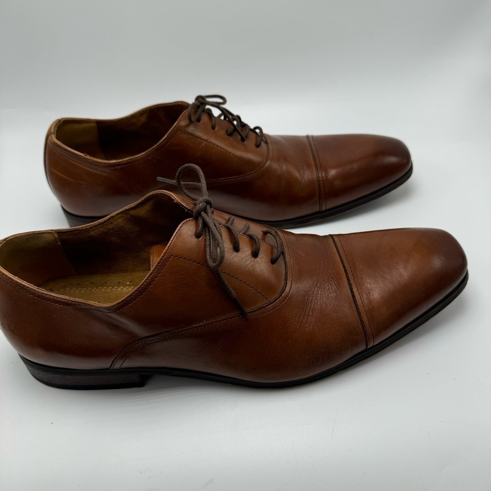 Florsheim Brown Corbetta Cap Toe Oxford Leather Mens Size 13 D - Picture 7 of 13